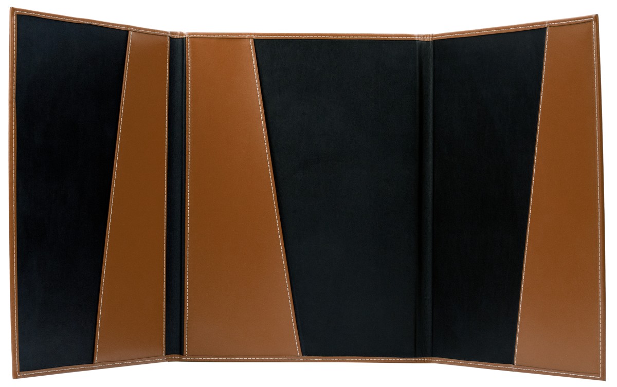 Vertragsmappe DIN A4 | Echtleder | CAMBRIDGE hellbraun